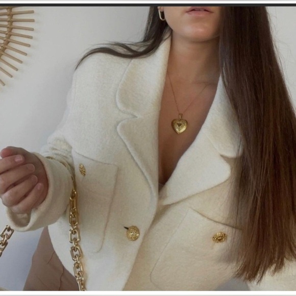 Zara cropped wool blend blazer - Picture 4 of 13